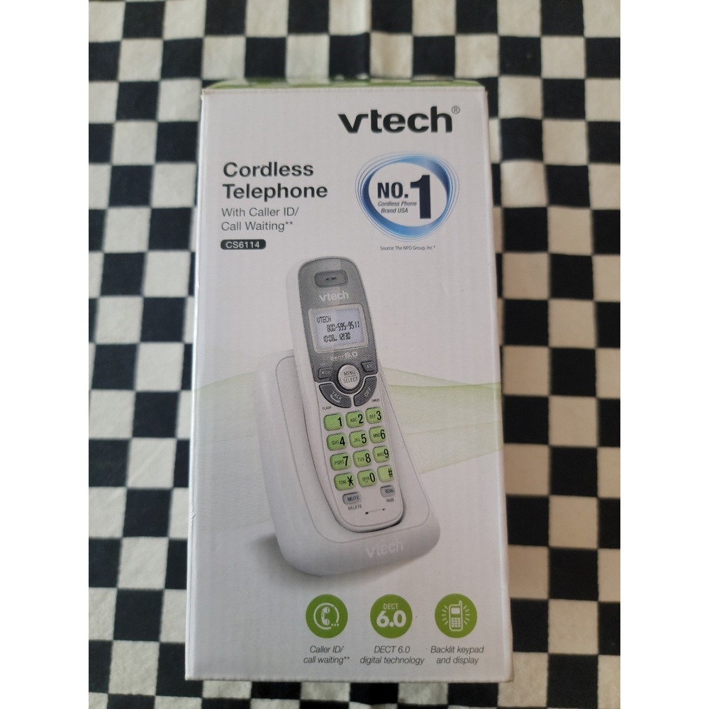 VTech CS6114 Cordless Phone‎ Caller ID Call Waiting DECT 6.0 Open Box